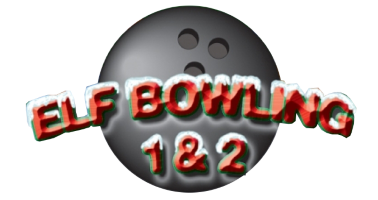 Elf Bowling 1 & 2 title screen for Nintendo DS